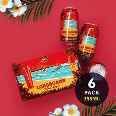 Buy Kona Longboard Hawaiian Lager, 6x355ml Online in Singapore