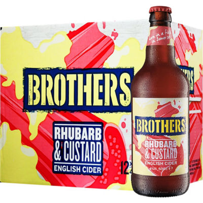 Brothers Rhubarb & Custard English Cider, 12x500ml