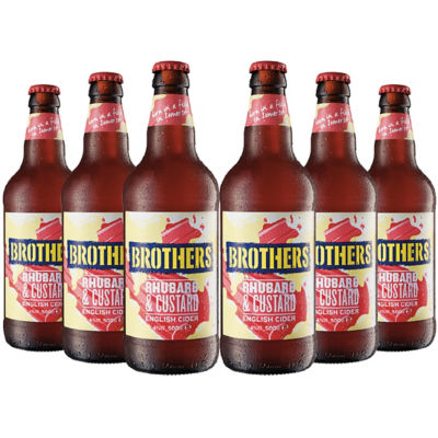 Buy Brothers Rhubarb & Custard English Cider, 6x500ml Online in