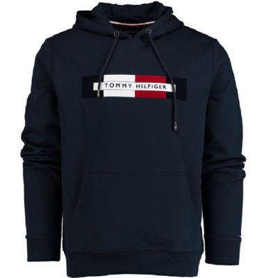 tommy hilfiger pure cotton logo hoodie