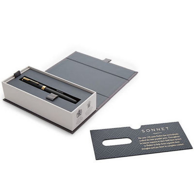 PARKER SONNET MATT BLACK GT ROLLERBALL PEN 4