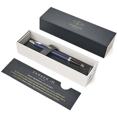 Parker 派克IM蓝色白夹原子笔 3