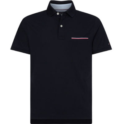 tommy hilfiger black polo