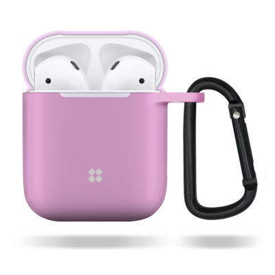 Airpods 充电盒硅胶保护套 含扣环 粉红色 Ishopchangi