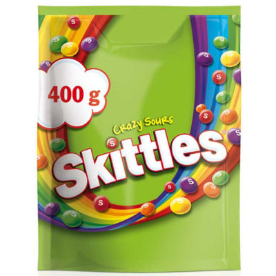 Buy Skittles Crazy Sours 400g Online Singapore | IShopChangi