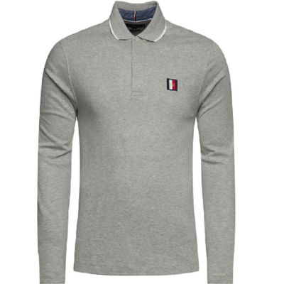 tommy hilfiger white long sleeve polo