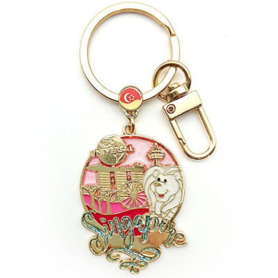Buy SINGAPORE PREMIUM METAL KEYCHAIN ICONIC SINGAPORE WITH MERLION