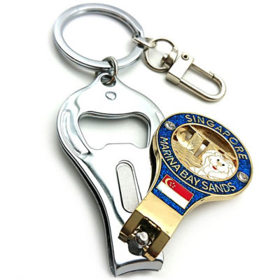 Buy SINGAPORE NAIL CLIPPER BOTTLE OPENER KEYCHAIN MERLION BLUE Online in Singapore