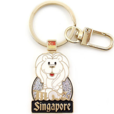 Buy SINGAPORE PREMIUM METAL KEYCHAIN ICONIC SINGAPORE WITH MERLION