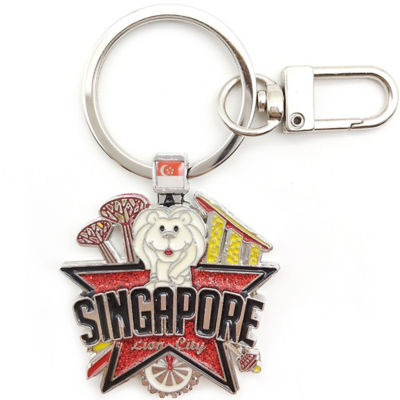 Buy SINGAPORE PREMIUM METAL KEYCHAIN ICONIC SINGAPORE WITH MERLION