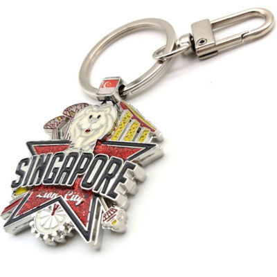 Buy SINGAPORE PREMIUM METAL KEYCHAIN ICONIC SINGAPORE WITH MERLION