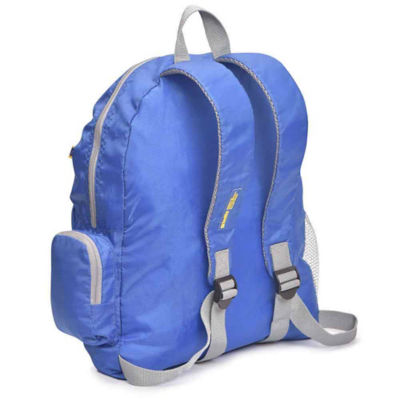 Travel blue foldable clearance backpack