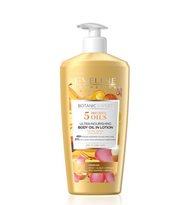 Buy Eveline Botanic Expert 5 Precious Oils Body Lotion 350ml Gold Online Singapore Ishopchangi