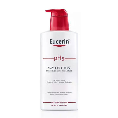 Buy EUCERIN PH5 SENSITIVE SKIN WASH LOTION FOR BODY & FACE 400ML Online