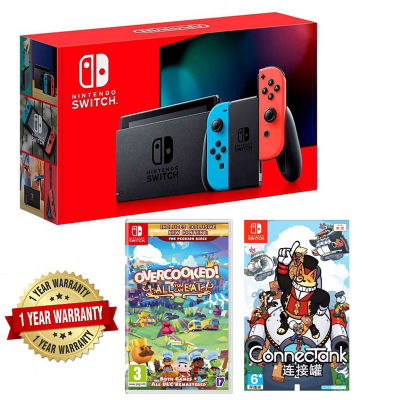 Onbemand Overredend Regelmatig Buy Nintendo Switch Gen 2 Console + Overcooked All You Can Eat + Connectank  + 1 Year Warranty By Singapore Nintendo Distributor Online in Singapore |  iShopChangi
