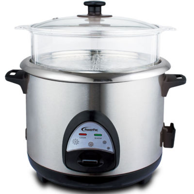 Buy PowerPac 1.8L Rice Cooker with Stainless Steel Inner Pot Food Steamer (PPRC32) Online