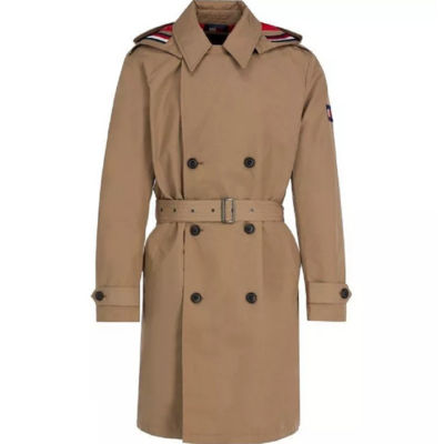 Buy MEN HOODED TRENCH COAT DUNE Online Singapore | iShopChangi