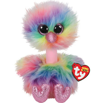 rainbow ostrich stuffed animal