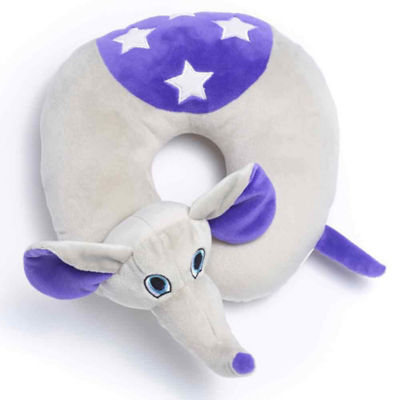 TRAVEL BLUE FLAPPY THE ELEPHANT KIDS TRAVEL NECK PILLOW