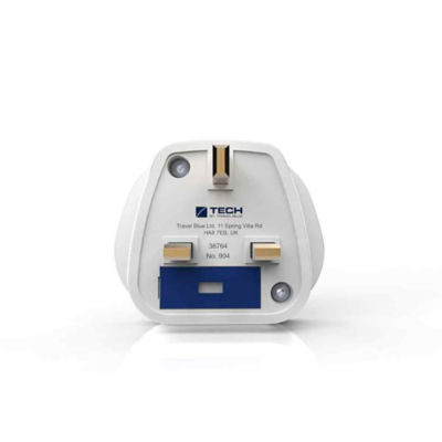 World To UK Travel Adapter - Earthed Power Converter For International Travel