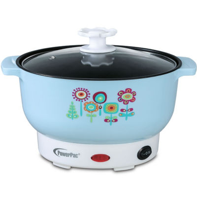 Buy PowerPac 2.0L Electric Multi cooker noodle cooker Steamboat hot pot with non stick inner pot