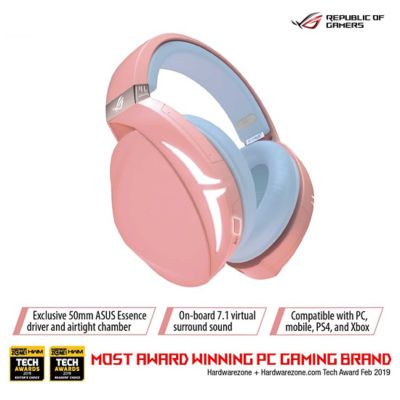 Buy Asus Rog Strix Fusion 300 Pnk Ltd 7 1 Gaming Headset Delivers Immersive Gaming Audio And Is Compatible With Pc Ps4 Xbox One And Mobile Devices Online Singapore Ishopchangi