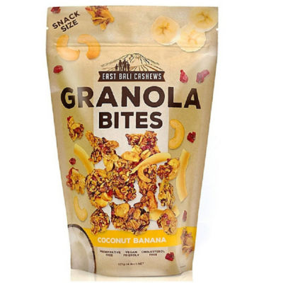 Buy EAST BALI CASHEWS GRANOLA BITES COCONUT BANANA GLUTEN FREE 125G