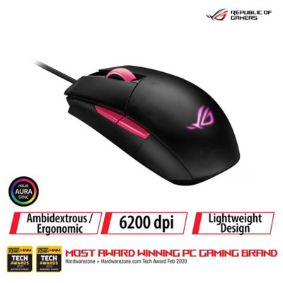 Buy Asus Rog Strix Impact Ii Electro Punk Is An Ambidextrous Ergonomic Gaming Mouse Featuring 6 0 Dpi Optical Sensor Lightweight Design And Aura Sync Rgb Lighting Online In Singapore Ishopchangi