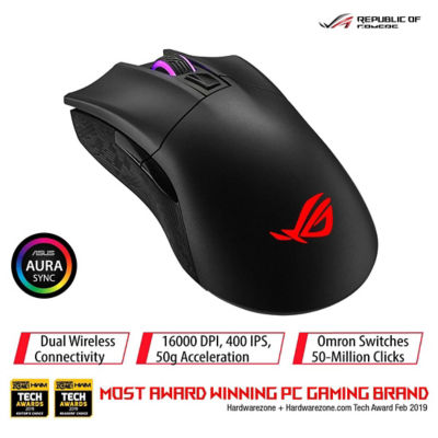 Buy ASUS ROG Gladius II Wireless ergonomic RGB optical gaming