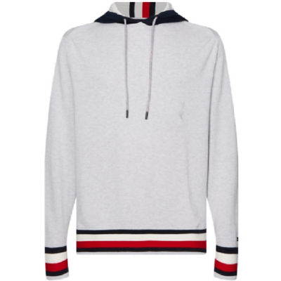 Buy MEN GLOBAL STRIPE DETAIL HOODIE Online Singapore | iShopChangi