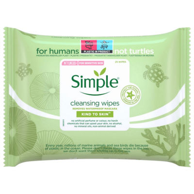 Simple Kind to Skin Cleansing Facial Wipes 25's 1