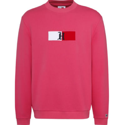 tommy hilfiger pink hoodie mens