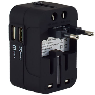 Buy PowerPac Multi Travel Adapter With 2x USB Charger (PP7973) Online