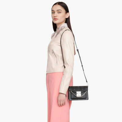 Buy MCM PATRICIA CROSSBODY IN VISETOS BLACK Online in Singapore