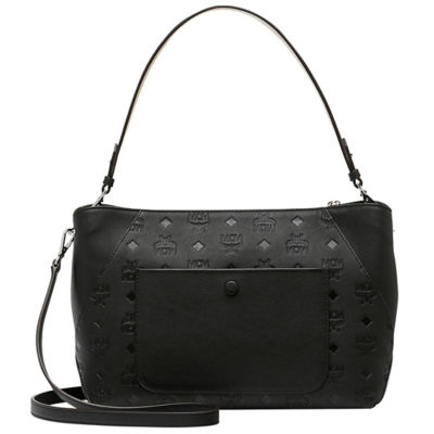 MCM Bag Strap With Monogram in Black