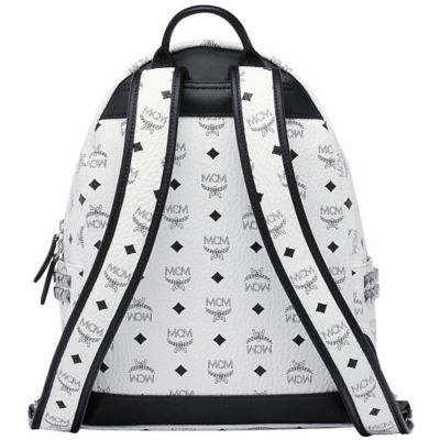 Buy MCM STARK SIDE STUDS BACKPACK IN VISETOS WHITE Online in