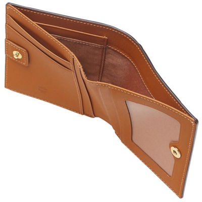 Small Bifold Wallet in Visetos Original Cognac