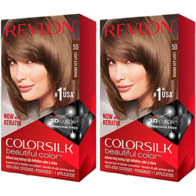Buy Colorsilk 3d Hair Color Hair Dye 50 Light Ash Brown Bundle Of 2 Online Singapore Ishopchangi