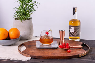 23rd Street Distillery Hybrid Whisky, Ex-bourbon Cask, 42.3% whisky bottle