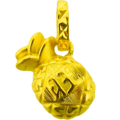 Buy Singapore Malaysia Exclusive Chow Tai Fook 999 Pure Gold Charm Fortune Pineapple R24982 Online In Singapore Ishopchangi