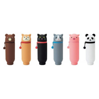 LIHIT LAB PUNILABO STAND PEN CASE - BLACK CAT 6
