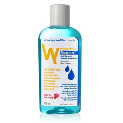 Buy PEARLIE WHITE FLUORINZE ANTIBACTERIAL FLUORIDE MOUTH RINSE 100ML