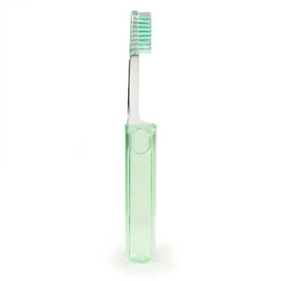 Travel toothbrush with toothpaste deals in handle