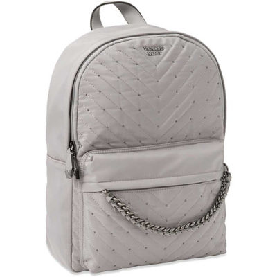 gray victoria secret backpack