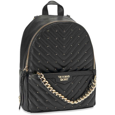 Buy VICTORIA'S SECRET Small Backpack V-Quilt Stud Black Online ...