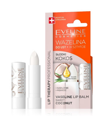 Buy Eveline Vaseline Lip Balm Sweet Coconut 3.8g Online in Singapore