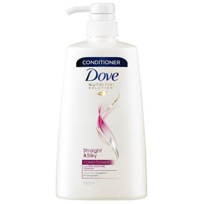 Buy Dove Conditioner Straight & Silky 660ml Online in Singapore