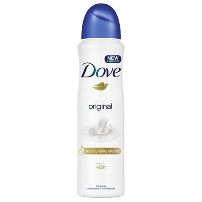 De gasten Arab interferentie Buy Dove Deodorant Spray Original 150ml (Blue) Online in Singapore |  iShopChangi
