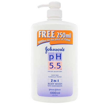 Buy Johnson pH 5.5 2 in 1 Body Wash with Moisturizers 1000ml Online in