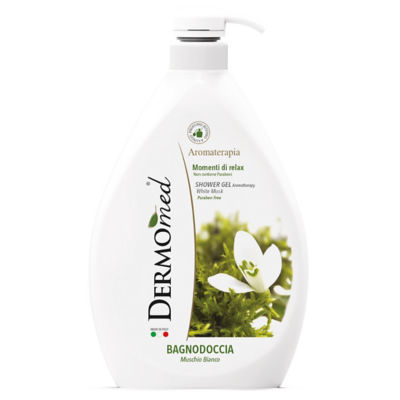 Buy Dermomed Bath & Shower Gel White Musk 1000ml Online in Singapore